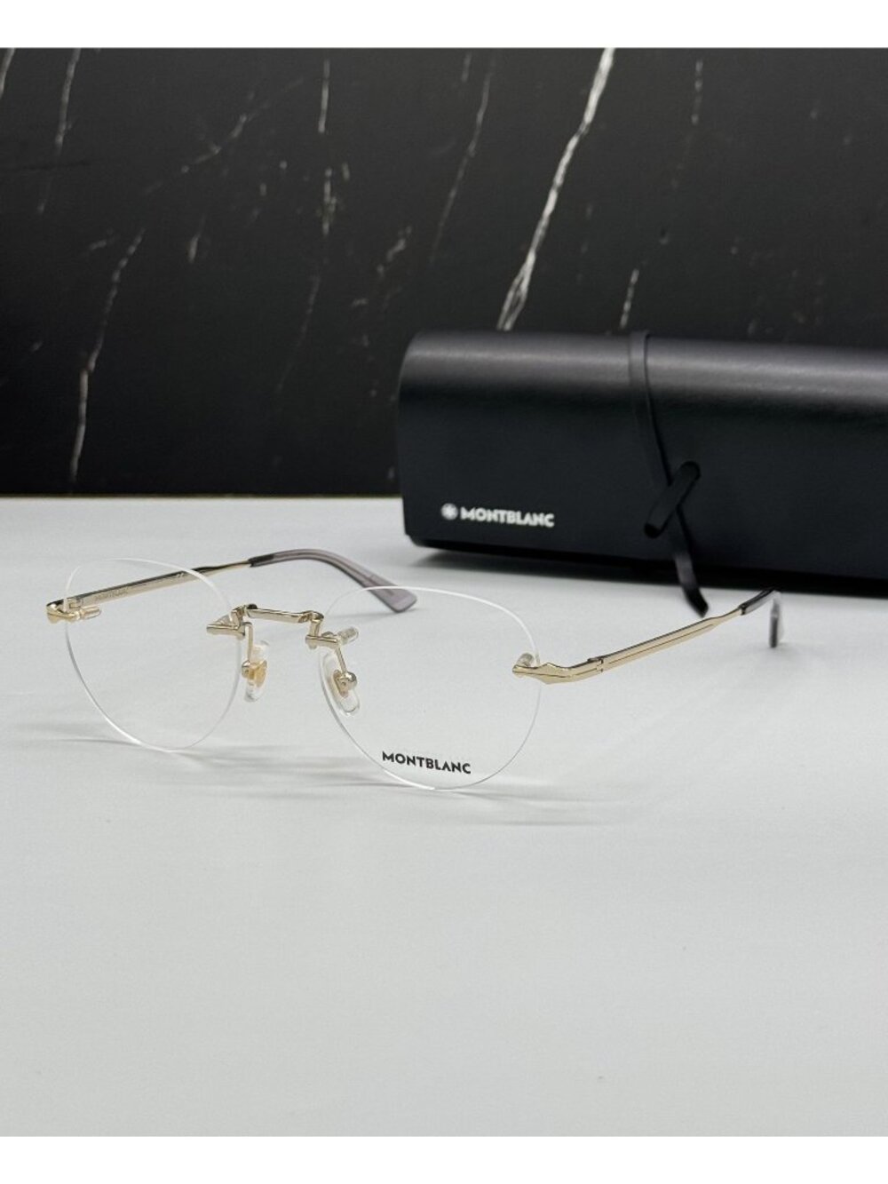 NWT Montblanc Rimless Eyeglasses MB0268O 001